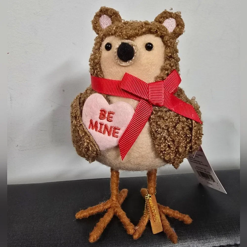 NEW! 2025 Target Spritz Valentine’s Day Bear 'BUTTONS' fabric Bird